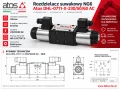 Rozdzielacz suwakowy Atos NG6 – rysunek techniczny DHL-0711-X-230/50/60 AC