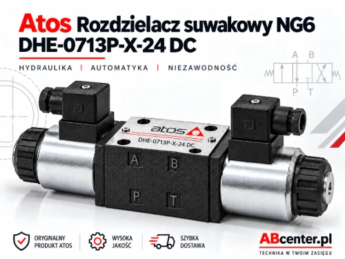 Rozdzielacz suwakowy NG6 Atos DHE-0713P-X-24 DC