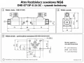 Rysunek techniczny rozdzielacza suwakowego NG6 Atos DHE-0713P-X-24 DC