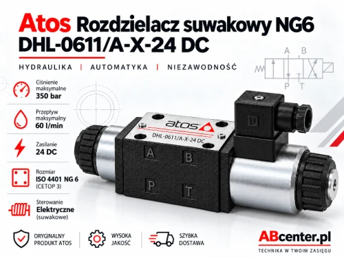 Rozdzielacz suwakowy NG6 Atos DHL-0611/A-X-24 DC