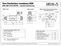 rysunek techniczny rozdzielacza suwakowego NG6 Atos DHL-0611/A-X-24 DC