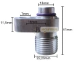 Adapter AC G18 mm 7/8-14 UNF do sprężarki klimatyzacji