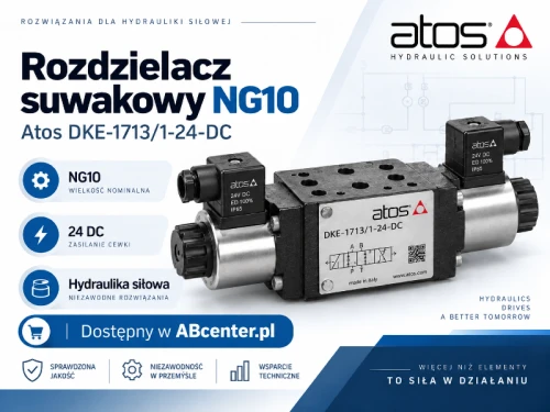 Rozdzielacz suwakowy Atos DKE-1713/1-24-DC NG10