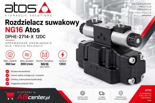 Rozdzielacz suwakowy Atos DPHE-2714-X 12DC NG16