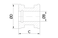 Tłok do cylindra hydraulicznego CHB 110/H