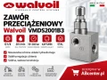 Zawór przeciążeniowy Walvoil VMDS2001B3 G1/4 20 l/min 50–240 bar kapturek stal
