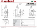 Karta techniczna zaworu przeciążeniowego Walvoil VMDS2001A1