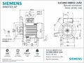 Rysunek techniczny silnika Siemens 1LE1002-0BB32-2JA4 B35 63M