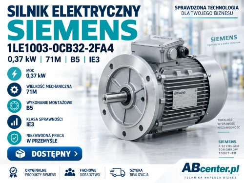 Silnik elektryczny Siemens 1LE1003-0CB32-2FA4 0,37kW 71M B5 IE3