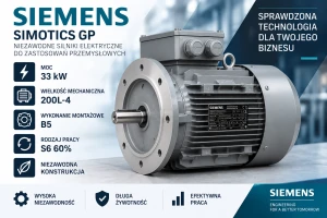 Silnik elektryczny Siemens 1LE1002-2AB53-4FA4 33kW 200L-4 B5 S6 60%