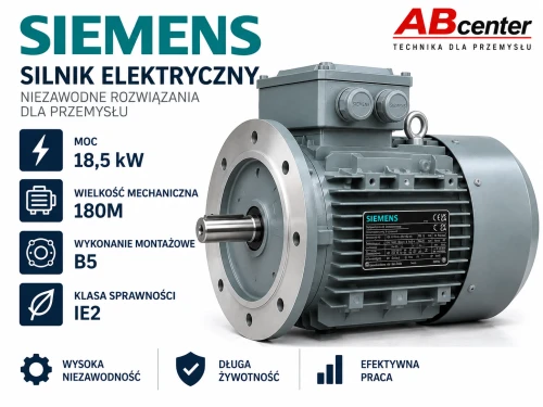 Silnik elektryczny Siemens 1LE1001-1EB23-4FA4 18,5 kW 180M B5 IE2