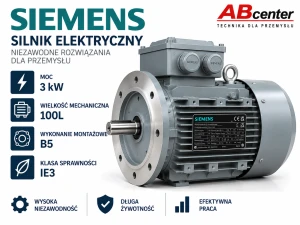 Silnik elektryczny Siemens 1LE1003-1AB52-2FA4 3kW 100L B5 IE3