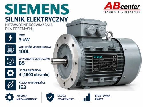 Silnik elektryczny 1LE1003-1AB53-4FA4 3kW 100L B5 IE3
