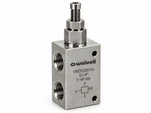 Zawór przeciążeniowy Walvoil VMDS2001A1 G1/4 20 l/min 5–60 bar stal