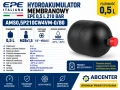 Hydroakumulator membranowy EPE 0,5 l 210 bar – zawór M28x1,5, membrana NBR, 80 bar azotu