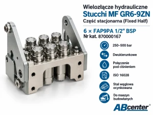 Część stacjonarna wielozłącza Stucchi MF GR6-9ZN 6× FAP9PA 1/2" BSP 870000167