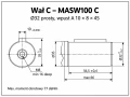 Maxma MASW100 C 100 cm³/obr. wał Ø32