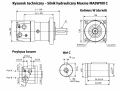 Silnik hydrauliczny orbitalny Maxma MASW100 C 100 cm³/obr