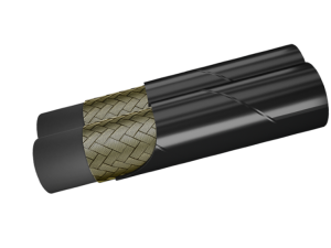 Wąż hydrauliczny Longlife podwójny DN-08 1SC 250bar T2E101K-05