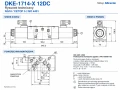 Rysunek techniczny zaworu hydraulicznego DKE-1714-X