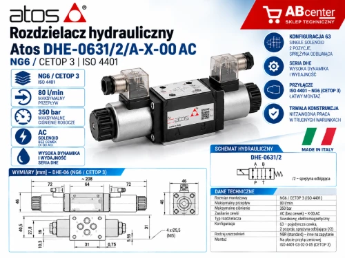Rozdzielacz hydrauliczny Atos DHE-0631_2
