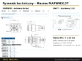 Silnik orbitalny Maxma MAPWN315T rysunek techniczny