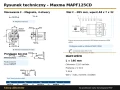 Silnik orbitalny Maxma MAPF125CD rysunek techniczny