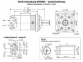 Silnik orbitalny MAV800C rysunek techniczny