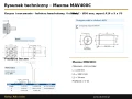 Silnik orbitalny Maxma MAV400C rysunek techniczny