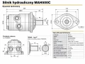 Silnik orbitalny Maxma MAH500C rysunek techniczny