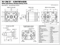 Rysunek techniczny silnika hydraulicznego Vivoil XV-3M/21 X3M7001ADDE