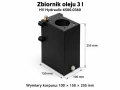 Zbiornik oleju stalowy 3 l do pomp ręcznych wymiary