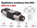 Rozdzielacz hydrauliczny Atos NG6 z wymiarami