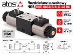 Rozdzielacz suwakowy NG6 Atos DHE-0631/2/A-X-48 DC