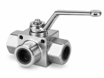 Zawór kulowy 3-drogowy Gemels GE3T 1" BSP DN25 420 bar typ T GEAGGT53011A000