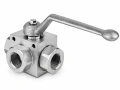 Zawór kulowy 3-drogowy MTC / Walvoil RSAP3V 1/4" BSP DN6 500 bar typ L RSAP3V01L