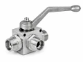 Zawór kulowy 3-drogowy DN10 380 bar