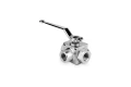 3/8" BSP DN10 380 bar Zawór kulowy 3-drogowy