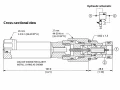 Przekrój zaworu hydraulicznego – rysunek techniczny Danfoss XMP 06-150 – 850202619