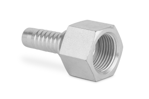 Końcówka do węża prosta z nakrętką, uszczelnienie płaskie DKR-F C51-13 G3/4” 0060-08-12
