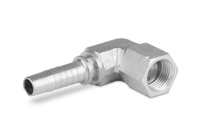 Końcówka do węża niskie kolanko 90st. kute z nakrętką z drutem DKJ90-K TW C92K-10 JIC 9/16” 2970-06-06