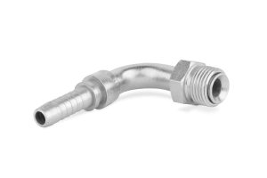 Końcówka do węża kolanko 90st. z gwintem zewnętrznym obrotowym, stożek wewnętrzny 45st. SIF90 SAE DN08 UNF 1/2”-20 IF90-05-05