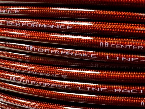 Przewód hamulcowy w oplocie stalowym teflonowy dn1/8 3.2mm 275bar (3000psi) CZERWONY ABcenter.pl