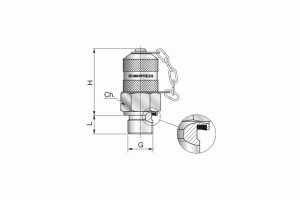 Przyłącze pomiarowe gwintowane M10x1/M16x2 zat. metal. S10410X10C