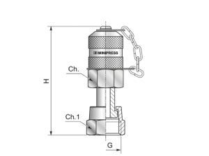 Przyłącze pomiarowe gwintowane M16x2 - 9/16"- 18 UNF - ORFS S115916FSC