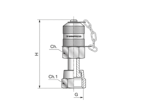 Przyłącze pomiarowe gwintowane M16x2 - 11/16"- 16 UNF - ORFS S115116FSC