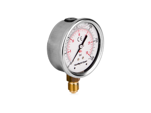 Manometr glicerynowy DN63 radialny 1/4” (0-300)bar M63RL1/4(0-300)