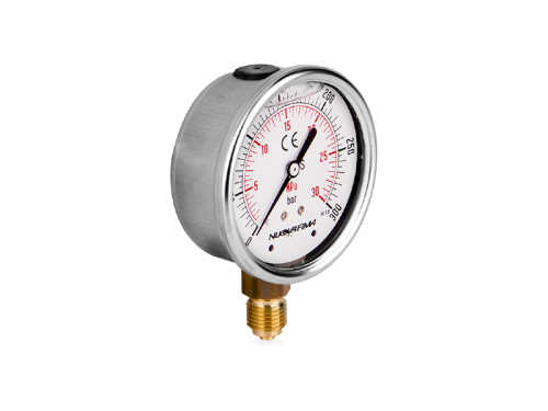 Manometr glicerynowy DN63 radialny 1/4” (0-300)bar