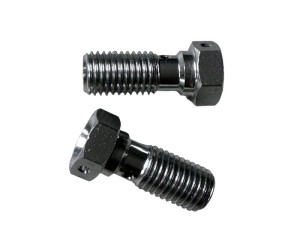 Śruba banjo M10x1 aluminiowa srebrna – 29 mm, klucz 14 mm