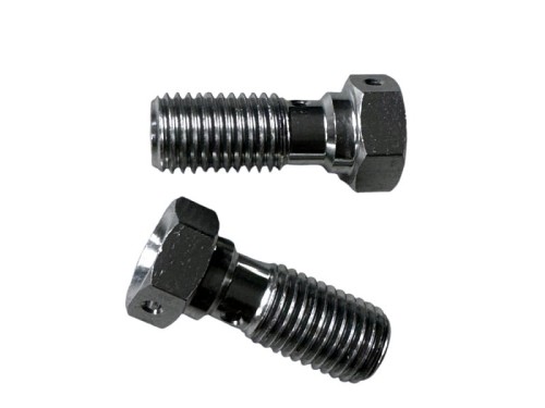 Śruba banjo M10x1 aluminiowa srebrna 29 mm do przewodów hamulcowych – ABcenter